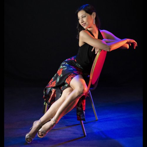 Gonna Uva Stampa Rosa